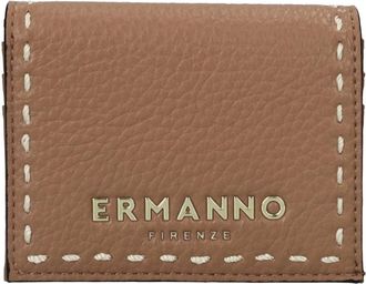 Ermanno Scervino Compacte Portemonnee - Dames - Portefeuilles - Bruin - ONE Size - Leer - Accessoires