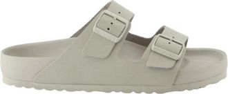 Birkenstock Arizona Slippers - Heren - Sandalen - Grijs - 43 EU - Leer - Schoenen