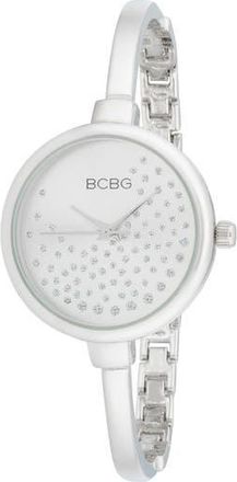 BCBGeneration Crystal Dial Bracelet Watch, 32mm in Silver at Nordstrom Rack