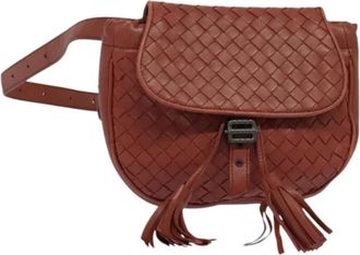 Bottega Veneta Pre-owned Cross Body Bags, female, Brown, Size: ONE SIZE Pre-owned Leather Waist Bag
