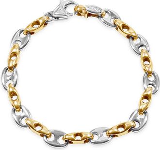 Pompeii3 Mens Designer Mariner Link 14k Gold (32gram) or Platinum (51gram) 5-9mm Bracelet 8.75