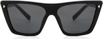 Prada PR 21ZS 1AB5S0 Womens Sunglasses Black Size 55