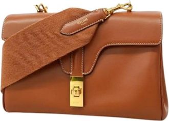 Celine Pre-owned Handbags, female, Brown, Size: ONE SIZE Pre-owned Vintage Leather Handbag