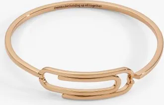 Alex and Ani Thanks For Holding Us All Together Paperclip Tension Bangle in Gold at Nordstrom