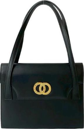 Celine Pre-owned Vintage Calf Leather Handbag - Dames - Vintage Schoudertas - Zwart - ONE Size - Leer - Vintage