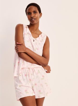 Lauren Ralph Lauren Womens Soft flowers pink pyjama set