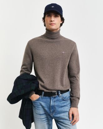 GANT Strickpullover »CTN/WO ROLLNECK« Mit Rundhalsausschnitt