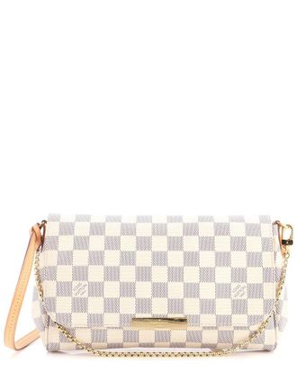 Louis Vuitton White Damier Favorite Mm (Authentic Pre-Loved)