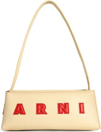 Marni Museo Baguette Cream Lear Bag