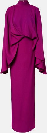 Taller Marmo Bacall draped cr&ecirc;pe gown