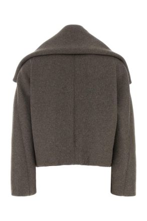 Victoria Beckham Wool-Blend Jacket - Gray