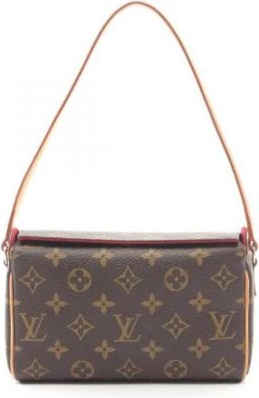 Louis Vuitton Pre-owned Monogram Canvas Shoulder Bag - Dames - Vintage Schoudertas - Bruin - ONE Size - Vintage