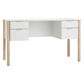 OEM Bureau 4 Tiroirs Pinio Miloo Blanc