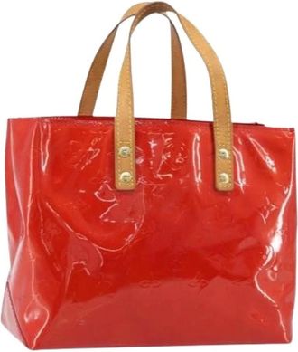 Louis Vuitton Pre-owned Handbags, female, Red, Size: ONE SIZE Pre-owned Vintage Patent Leather Hand Bag