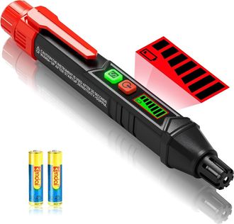 OEM Detector De Gas Para El Hogar Y Autocaravanas: Detecta Metano, Propano Y M&aacute;s (incluye 2 Pilas, Bolsa De Almacenamiento Y Manual En Franc&eacute;s). - Rojo
