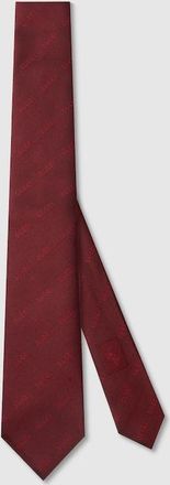 Gucci Silk Jacquard Tie, Red