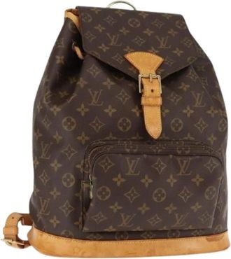Louis Vuitton Pre-owned Canvas Rugzak - Dames - Vintage Rugzakken - Bruin - ONE Size - Vintage
