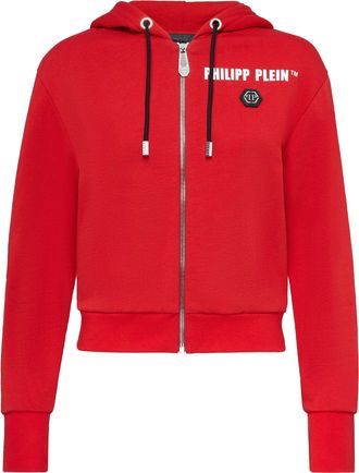 Philipp Plein Hoodie Sweatjacket Crystal Fringe