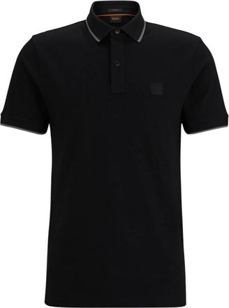 HUGO BOSS Zwart Slim Fit Polo Shirt - Heren - Polos - Zwart - S - Katoen - Tops