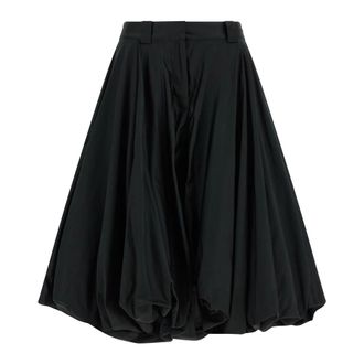 Balenciaga Balloon Shorts - female - Balenciaga - Wide Trousers - Black - XS - Trousers