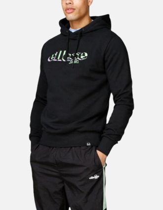 Ellesse Mens ELLESSE DANCE OH HOODY Mens Hoodies Pullover Sweatshirt Plain Hoody Black Jumper - Size: 38