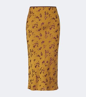 Dries Van Noten Floral midi skirt