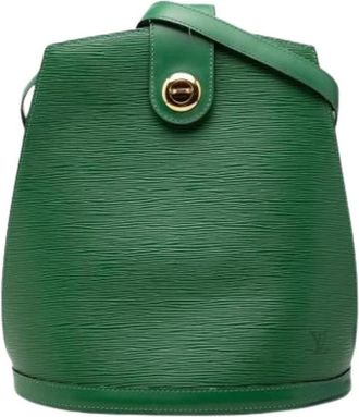 Louis Vuitton Pre-owned The Cluny - Dames - Vintage Tas - Groen - ONE Size - Leer - Vintage