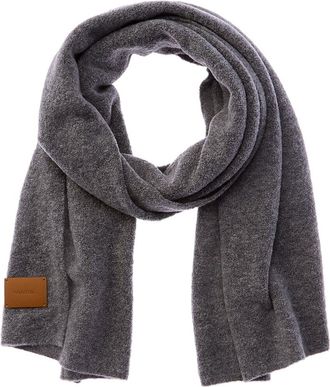 Vince Boucle Reverse Jersey Knit Oversized Wool-Blend Scarf