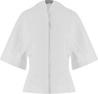 Jacquemus Shirts Wit - Dames - Blouses - Wit - M - Overhemden