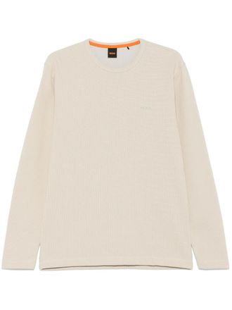 BOSS Maglione con ricamo - Toni neutri