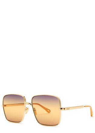 Chlo&eacute; Round-frame Sunglasses - Brown - One Size
