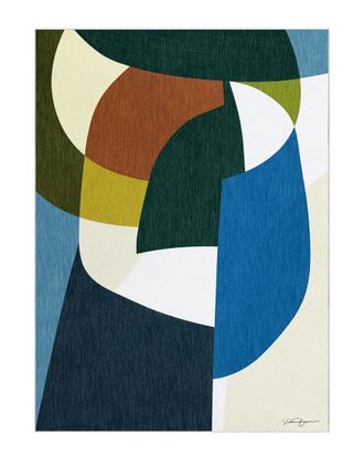 Empire Art Direct Melding Forms I Washable Geometric Art Area Rug