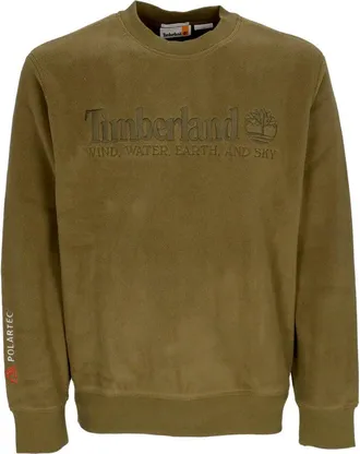 Timberland Embroidered Brand Sweater Olive Green A2NTZ-302