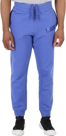 Moschino Fantasy Print Blue Logo Sweatpants