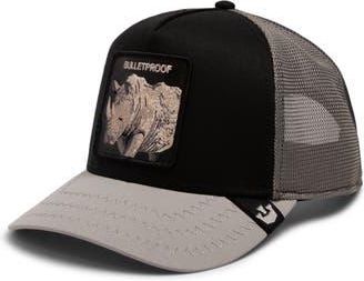 Goorin Brothers Bulletproof Rhono Patch Snapback Trucker Hat in Onyx at Nordstrom Rack