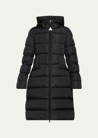 Moncler Avocette Hooded Long Down Jacket