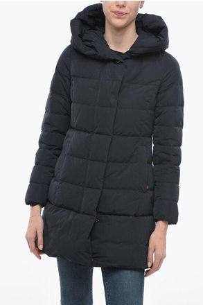 Woolrich Gewatteerde donsjas met capuchon van PUFFY PRESCOTT in blauw