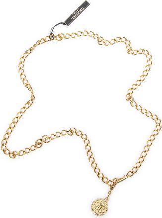 Chanel Pre-owned Womens CC Medallion Chain Belt - Gold - One Size