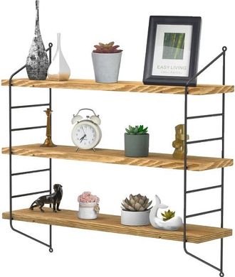 OEM Estantes Flotantes, Altura Regulable, Estilo R&uacute;stico, Madera