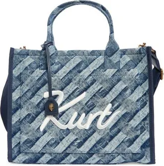 Kurt Geiger Kurt Denim Tote in Navy at Nordstrom