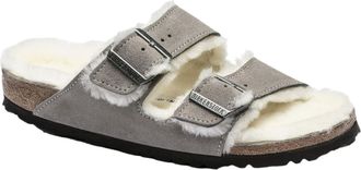 Birkenstock Arizona Shearling Stone Coin 1017403 Womens