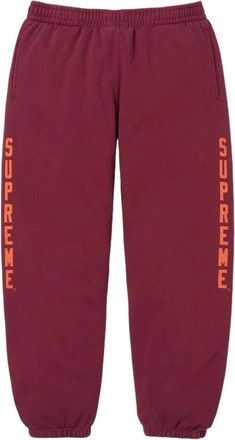 SUPREME FW26 Washed Logo Sweatpant Cardinal FW26P75-CDL