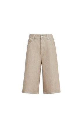 Brunello Cucinelli Denim Bermuda shorts in Beige at Nordstrom, Size 36 It