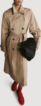 Mango Angela Belted Trench Coat in Beige at Nordstrom, Size Xx-Large