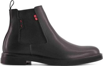 Andrea Mens Reliable Leather Boots In Black