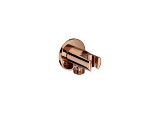 Roca Roca - A5b5250rg0 Aqua Toma De Agua 1/2 Para Flexible De Ducha Con Soporte Integrado Oro Rosa - Ref: A5b5250rg0