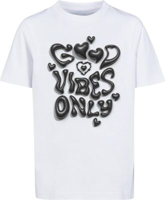 Mister Tee Mens Mtk276-kids Good Vibes Only Heart Tee T-Shirt, White, 146-152