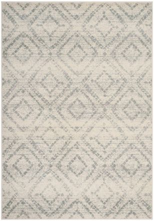 Safavieh Alfombra moderno de polipropileno blanco/azul, 122 x 183 cm