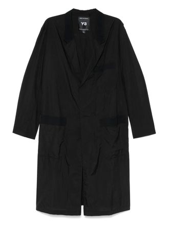 Yohji Yamamoto single-breasted coat - Black