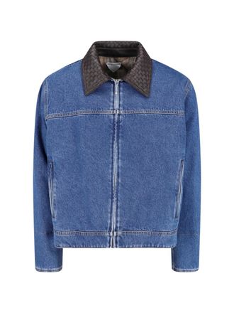 Bottega Veneta Giacca In Denim Intrecciato